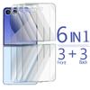6 In1 Front Back Screen Protector for Samsung Galaxy Z Flip 7 6 5 Anti-shatter Tempered Glass for Samsung Z Flip 6 Flip 5 Films