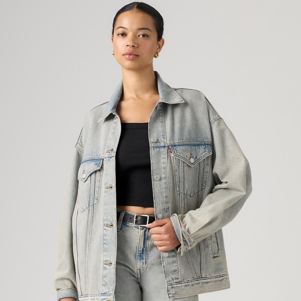 Levis American Vintage Casual Wash Solid Loose Comfortable Classic Denim Jacket Women jackets A3472-0011