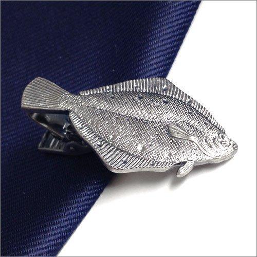 ISHOKUYA (Ishokuya) Angler Series Unique Fish Tie Clip, Tie Clip, Tie Bar, Flatfish