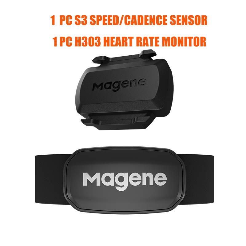 

Magene H303 Датчик сердечного ритма Bluetooth ANT Обновленный монитор ЧСС с нагрудным ремнем Двухрежимный Компьютер Велосипед Спортивная лента Ремень S3 with H303 Sensor