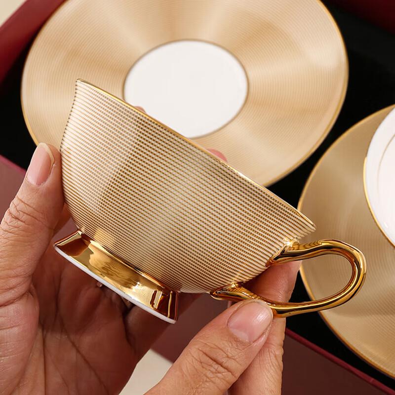 MeidQO Golden Years Ceramic Coffee Cup Gift Set