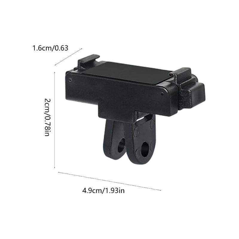 Lightweight Folding Magnetic Clip Quick Release Base for Action 6 Camera Ensuring Portability During Outdoor Activity