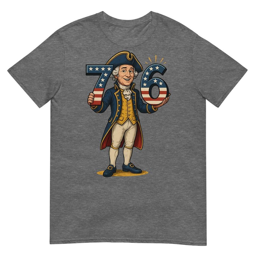 Hugvyn Six Seven 6 7 7 6 George Washington Teacher American Tshirt