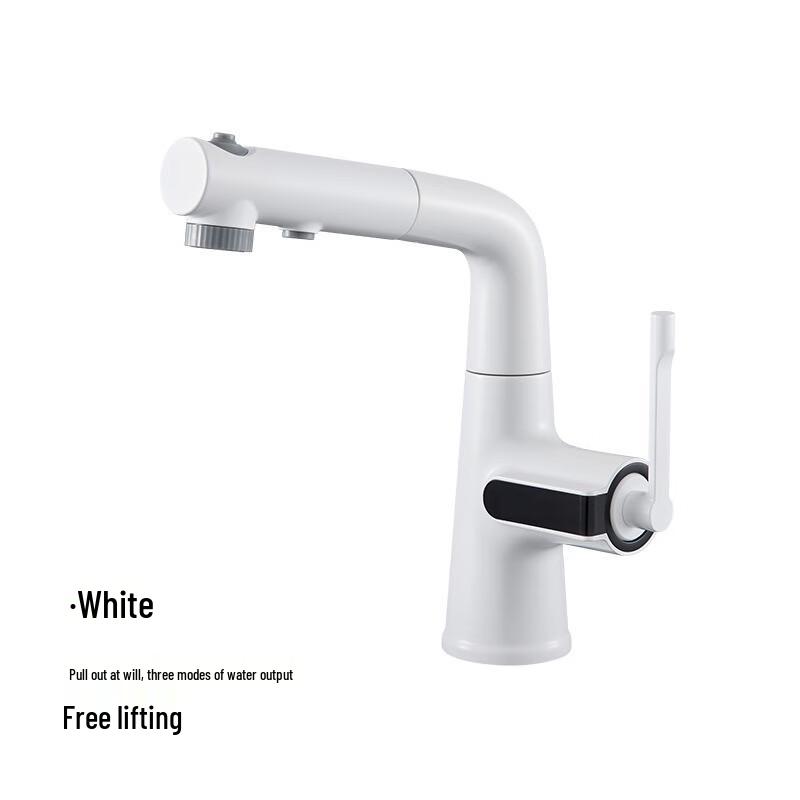 TLXT Single Handle Lift-Rotate Pull-Out Basin Faucet