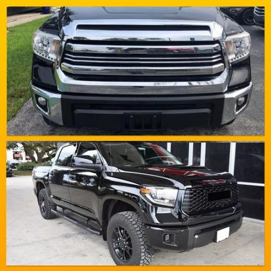 Preto Para 2007-2013 Toyota Tundra Suporte da Placa Dianteira PT413-34100 EXV