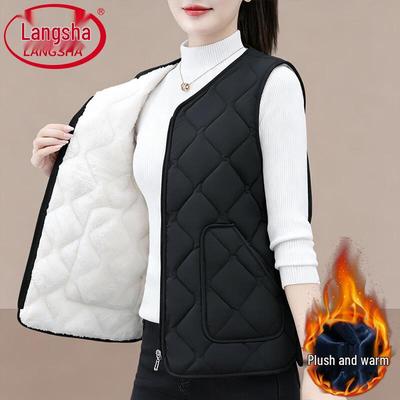 Langsha Women's Thermal Fleece-Lined Winter Vest