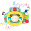 Baby Electric Steering Wheel for Car Seats and Stroller Simulate Driving Vocal Toys Educational Toys for 0-36 Months Toddlers