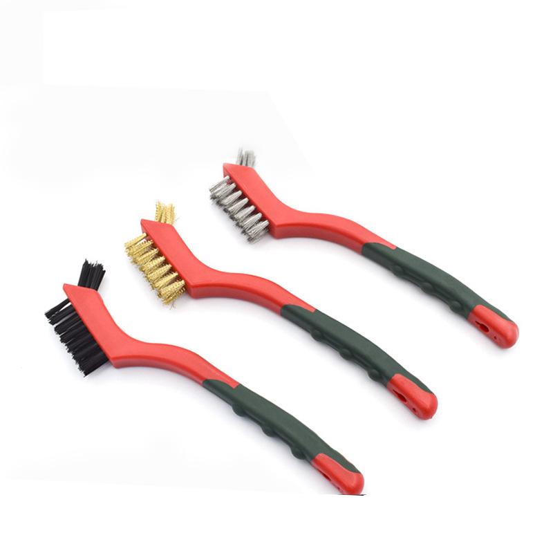 Double End Brush Stainles Steel Wire Brush Cleaning Rust Removing Polishing Tool