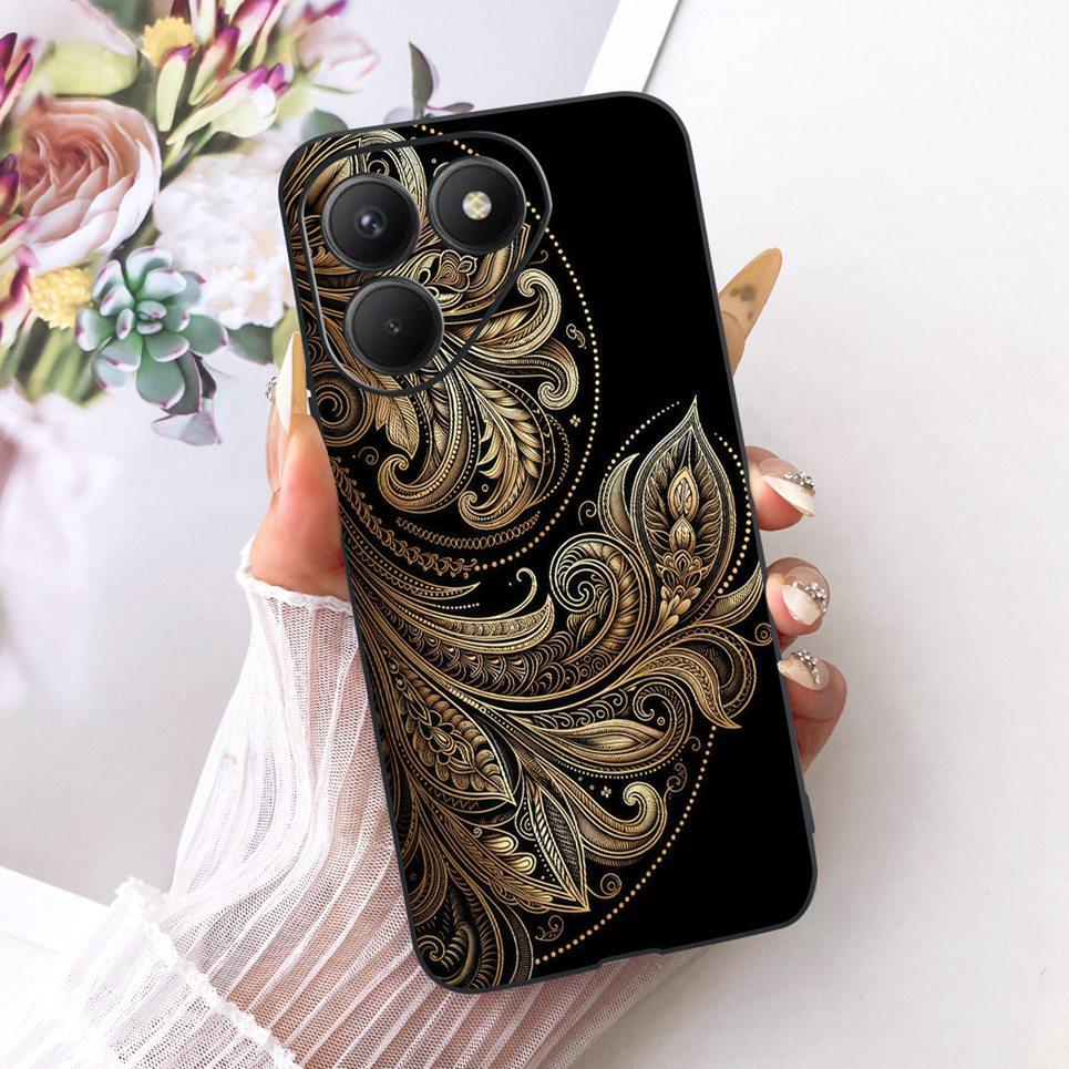 Casing For Tecno Pova 7 4G 5G LJ6 LJ7 Phone Case Pova 7 Pro Pova7 Ultra Cases Cute Cartoon Animals Dragon Lion Soft Black Cover