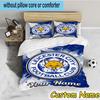 Custom Name Leicester Football Bedding Set 3PCS Duvet Cover Closure Includes 1 Duvet Cover & 2 Pillowcases for All Seasons Bedroom Decor