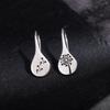Commuter earrings, minimalist vintage dandelion earrings, women's niche fashion earrings