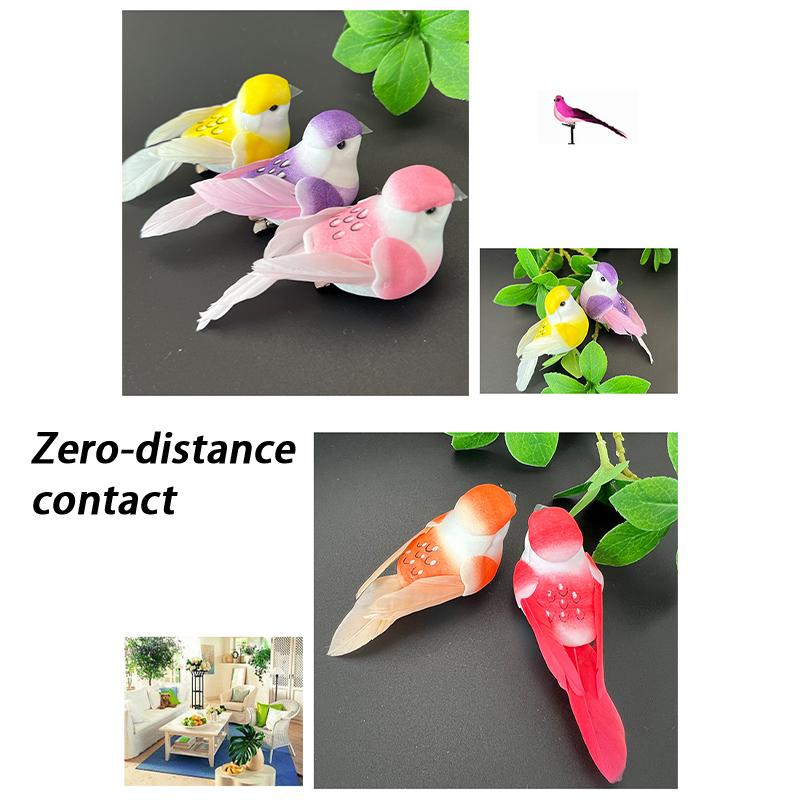 Cute Artificial Birds Fake Foam Animal Simulation Feather Birds Models Tit Diy Craft Home Garden Ornament Decoration