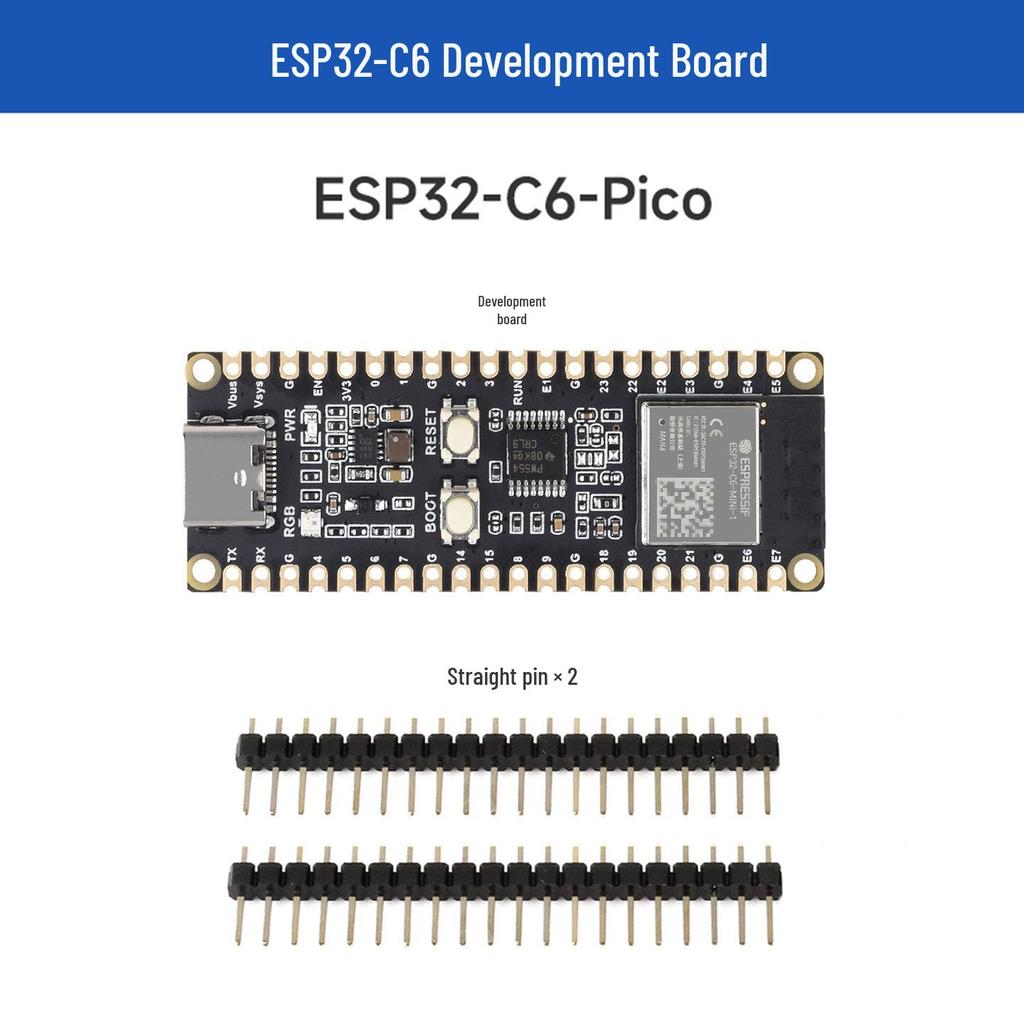 ESP32-C6 WiFi 6 Development Board with 160MHz Processor and ESP32-C6-MINI-1 Module