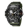 Smael 8055 Hot Sale Fashion Digital LED Quartz Analog Dual Display Watch Outdoor Sports Waterproof Alarm Clock Electronic Watch