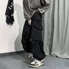 Moda Wiosna Lato Spodnie Cargo Męskie Jednolity Kolor Elastyczny Pas Szeroka Nogawka Codzienne Spodnie Męskie Oversize Luźne Spodnie dla Kobiet