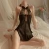 Fun Lingerie, Classical Cheongsam, Retro Pajamas, Lace Seductive Hollowed Out Sexy Back Uniform