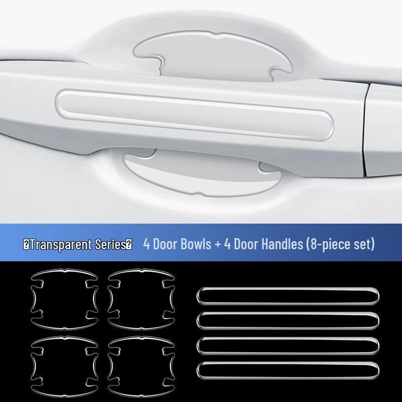 Universal Transparent Car Door Handle Protective and Decorative Anti-Scratch Sticker