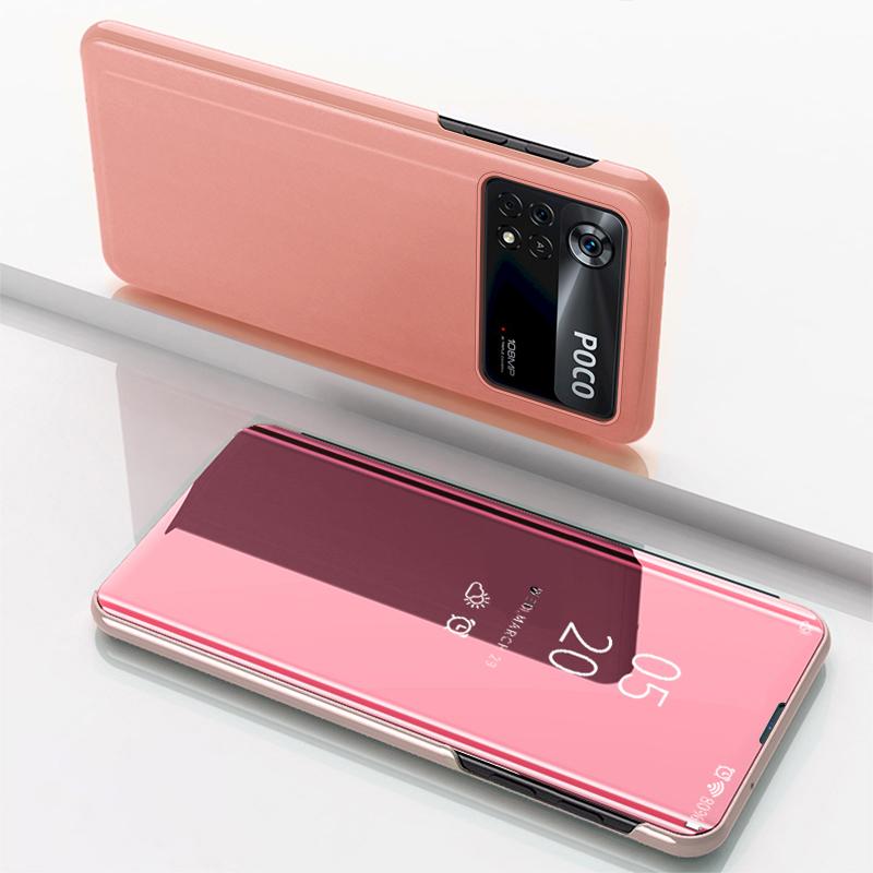 

Smart Mirror Case For Poco X7 X6 X5 Pro X4 GT X3 NFC Coque For Poco F6 F5 F4 M4 M5 M6 Pro Leather Flip Suppor Phone Cover For Poco X6 Pro 5G