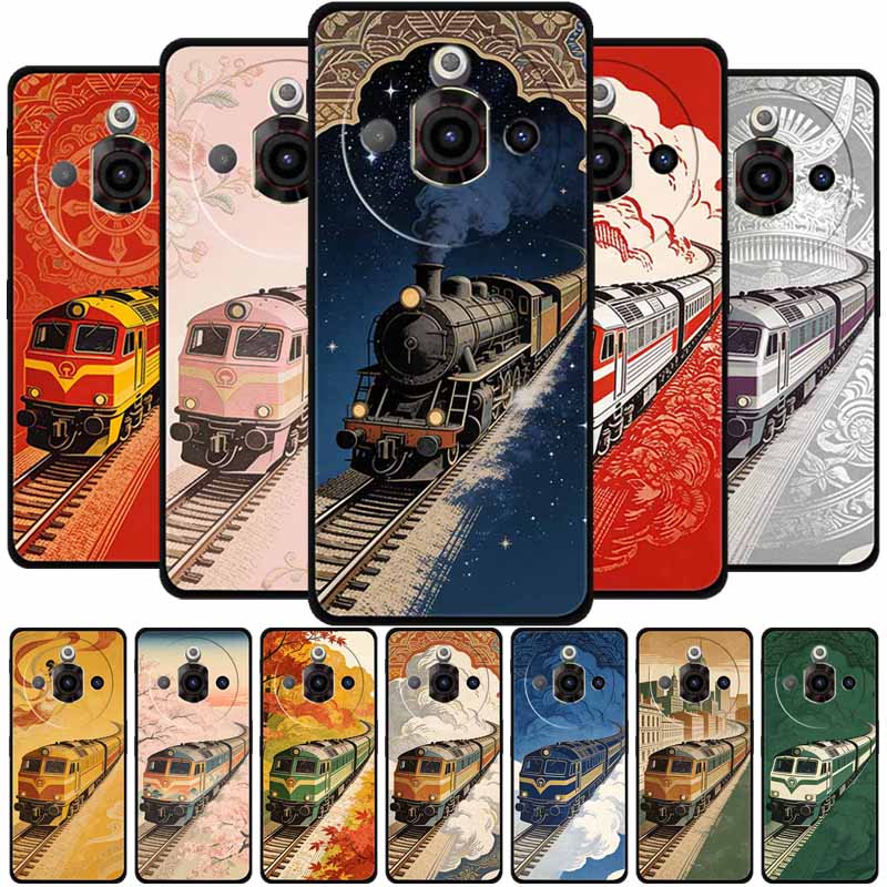 For ZTE Nubia Focus Pro 5G Case Train Railway Silicone Soft TPU Phone Shockproof Back Cover for ZTE Focus Z2351N Protective Capa
