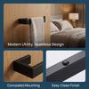 Stainless Steel Towel Rack Black Towel Bar Modern Toilet Paper Holder  Toilet Paper Holder