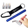 Eighteen Golf Golf Sharpener with 3 Groove Polishing Tool with Retractable Club Groove 3 Types of Groove Cleaner for Irons and Grip Bits, Tips,