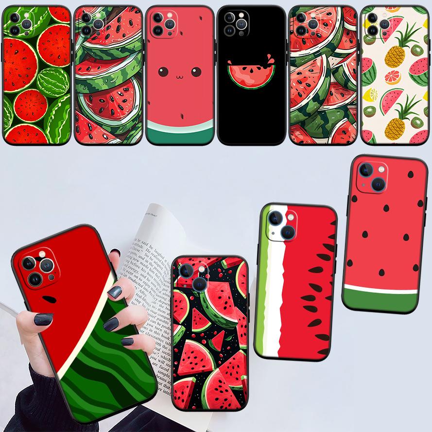RA8 Cartoon-Frucht Wassermelone Handyhülle für Samsung Galaxy S20 S21 S22 Ultra FE + Plus A21S A22 A24 A25 A26 A30 A30S A31