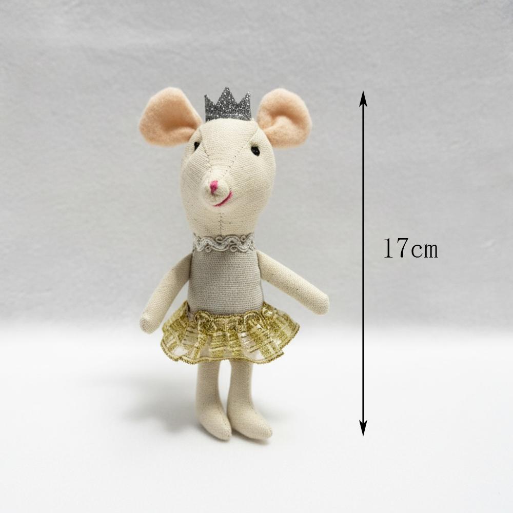 Legmic Toys For Girls Cute Baby Dolls Boy Girl The mouse family Mini plush doll house cute mouse doll box family toys