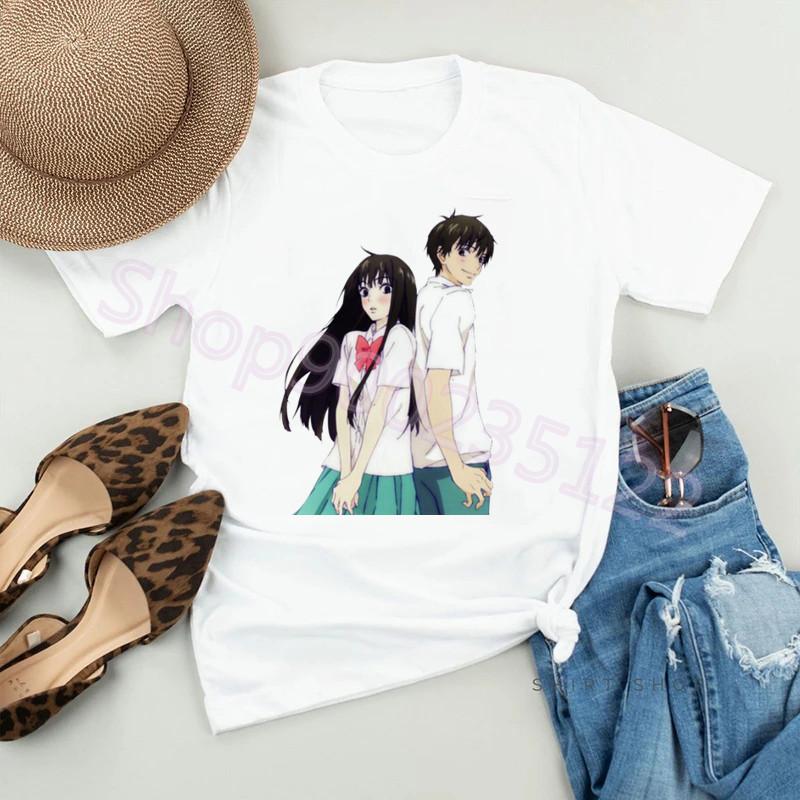 

Anime Kimi Ni Todoke Cartoon Printing Tshirt Summer Fashion Manga Short Sleeve Round Neck Tops Women T-shirts Girls Gifts S