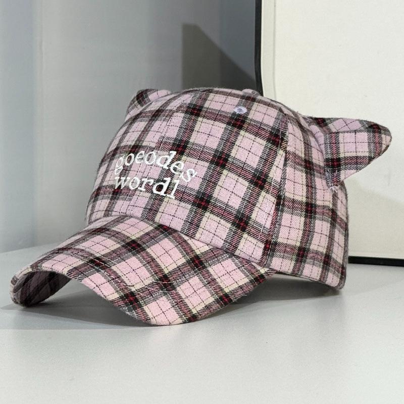 Baseball Cap Female Spring And Summer Face Small Letter Embroidery Soft Top Cap Versatile