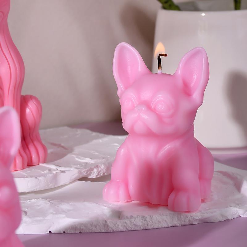 Fadougou Aromatherapy Candle Mold DIY Cute Pet Animal Ornament Expansion Stone Silicone Mold