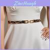 Metal Waist Belt For Women With Elastic Pouch Casual Dress Accessory For Fall Winter Wear