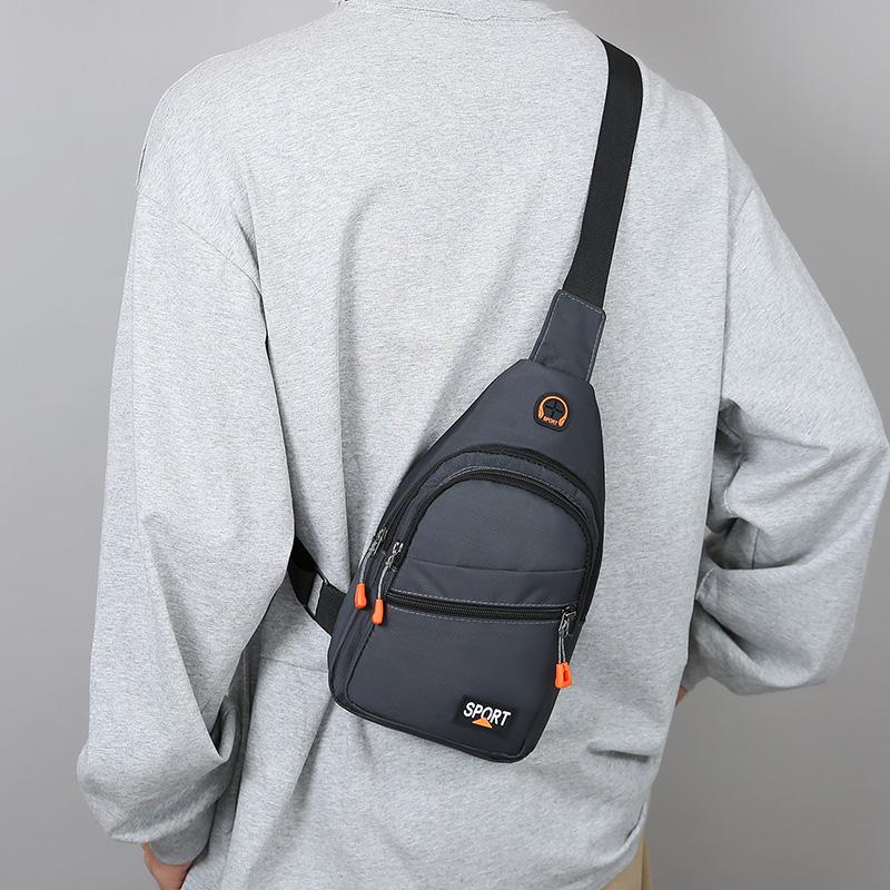 Men's Crossbody Bag Outgoing Lightweight Sports Travel Chest Bag Large Capacity Shoulder Bag