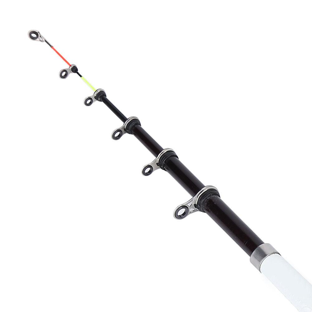 Tragbare Teleskop-Angelrute Reise Spinnrute Kohlefaser-Rute (2,1 m)