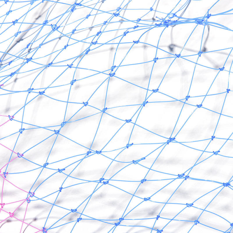 1 Pcs Nylon Fishing Net Rhombus Mesh Hole Net Collapsible Fishing Tools 3 Sizes