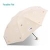 Paradise Tri-fold UV Protection Sun & Rain Umbrella - Cloud Bloom Series