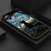 Cartoon Cat Van Gogh Starry Painting Phone Case For Xiaomi Poco X7 F7 Pro X3 X5 X6 M5 M7 F6 Mi 15 Ultra 14T 13T 12 11T Pro Cover