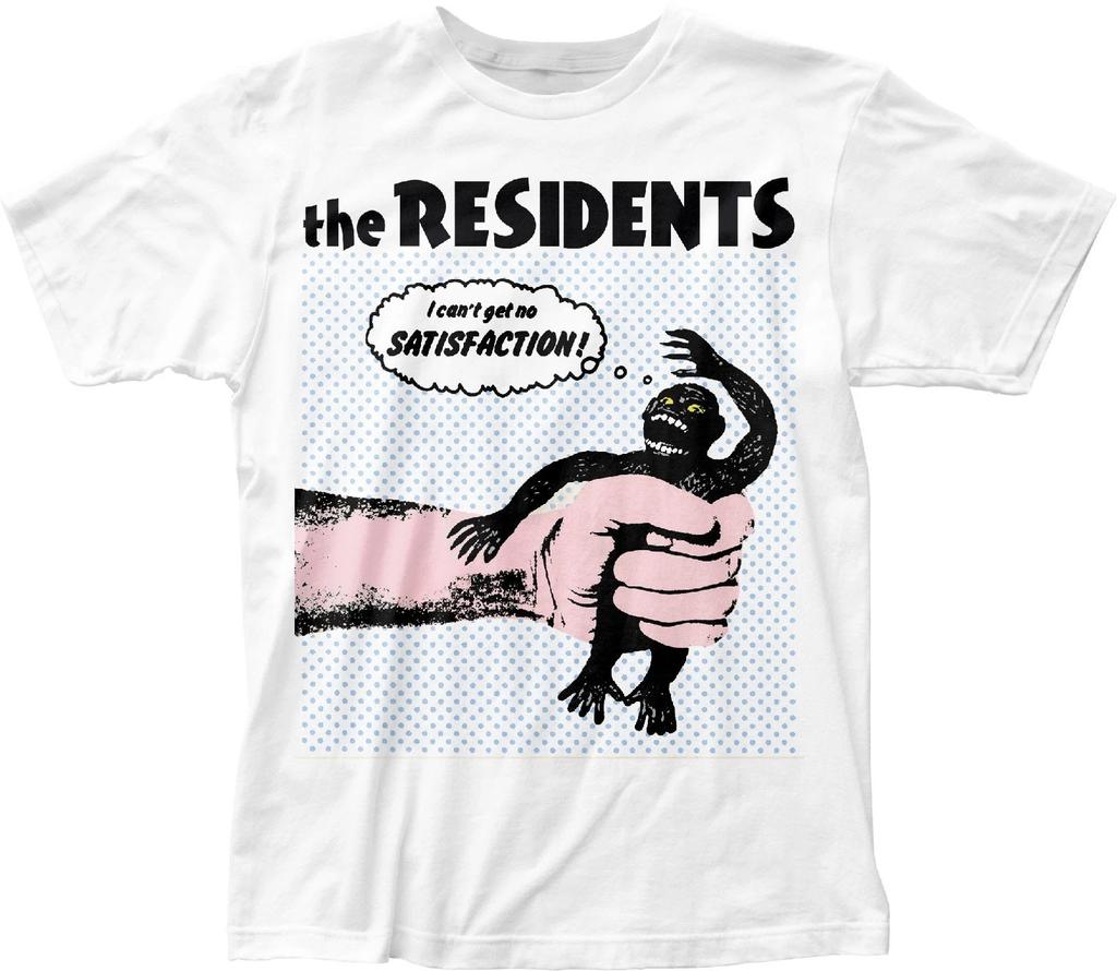 The Residents No Satisfaction Mens T T-Shirt Music Classic Concert Band Tee White