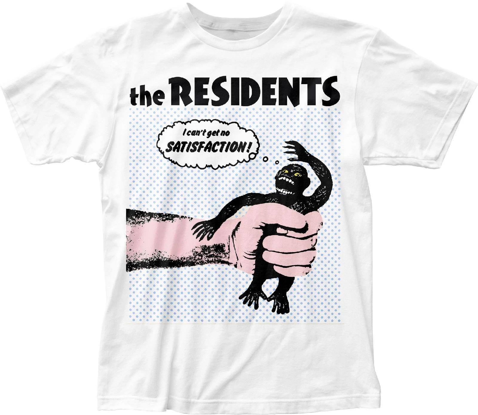 

The Residents No Satisfaction Mens T T-Shirt Music Classic Concert Band Tee White 2XL