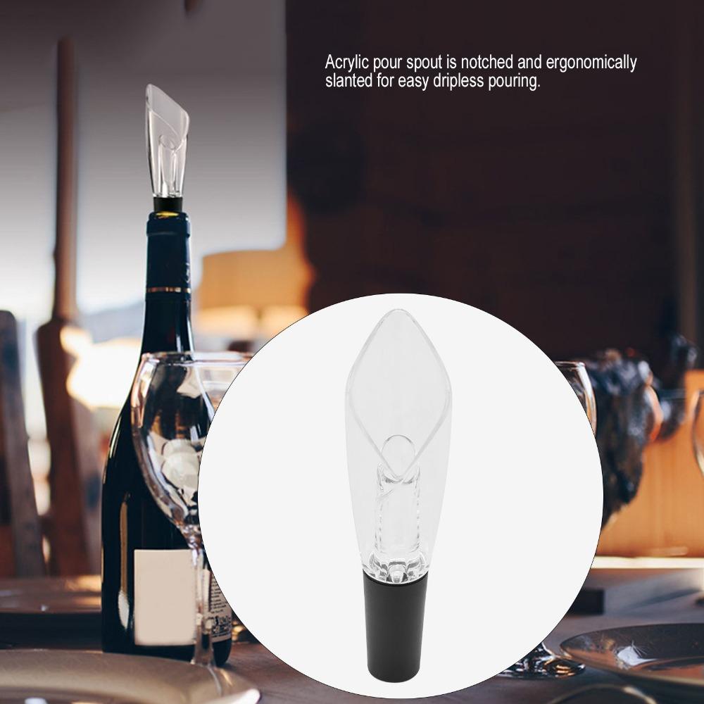 2-in-1 Red Wine Aerating Pourer No Drip Wine Aerator Dispenser Premium Wine Decanter Spout Kitchen