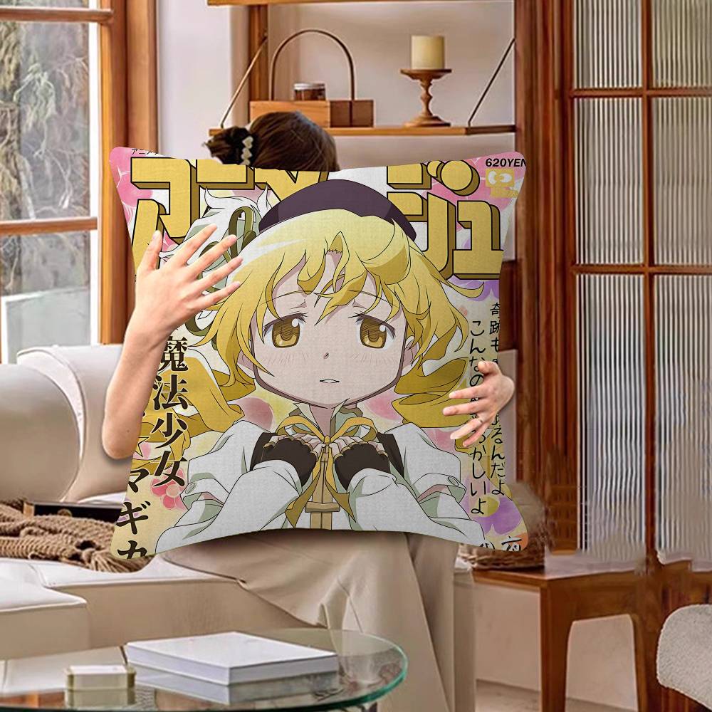 Classic Anime Puella Magi Madoka Magica Cushion Cover Decorative Pillow Sofa Home Decor Case Pillow Cases