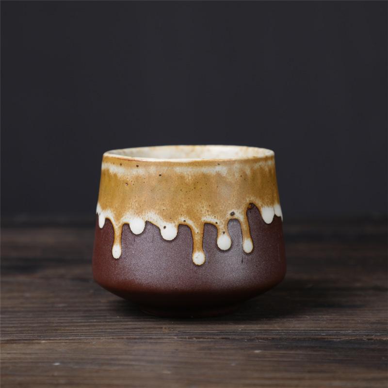 Retro Ceramic Master Cup Tea Cup Kung Fu Teacup Household Afternoon Tea Cup Creative Casual Cup