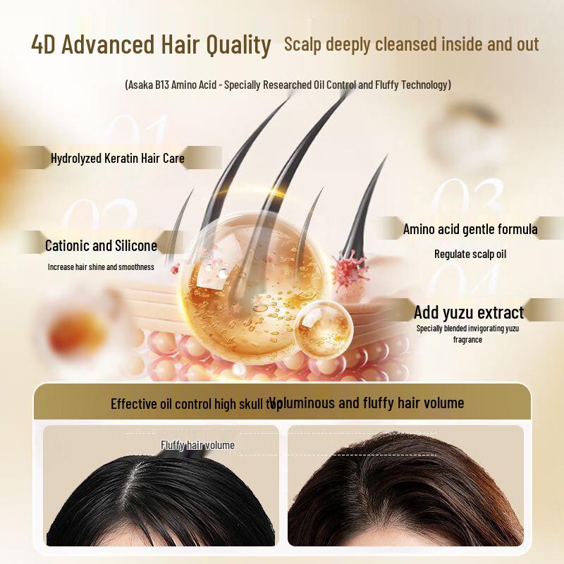 ASAKA Yuzu Anti-Dandruff Volumizing Shampoo New Upgrade