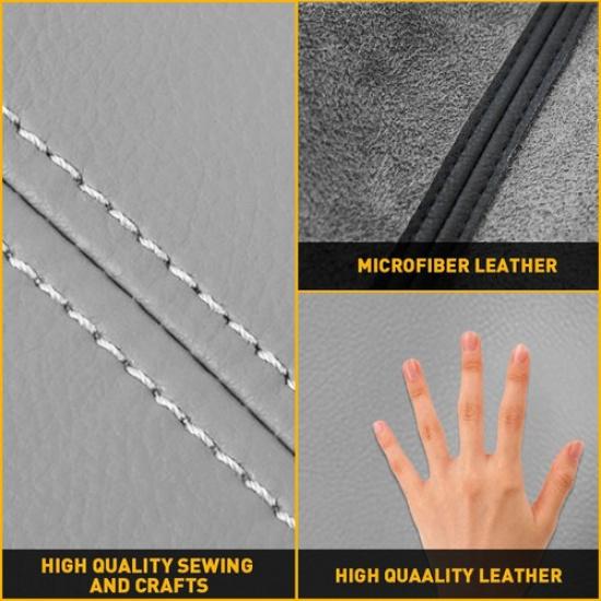 Door Panel Armrest Leather Cover for Honda Ridgeline 2006 07 08 09-2014 Gray EXV