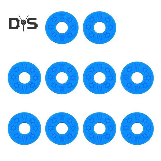 

10 шт. замков для гитарного ремня из полиэтилена, блоки для гитарного ремня, предохранительные замки для бас-гитары, укулеле, акустической электрогитары, аксессуары синий