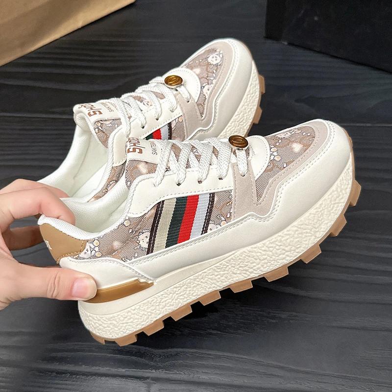 Fashion New Sports Shoes Forrest Gump Shoes Women All Match Breathable Casual Board Women Thick Sole Retro Fashion Shoes Tenis De Mujer
