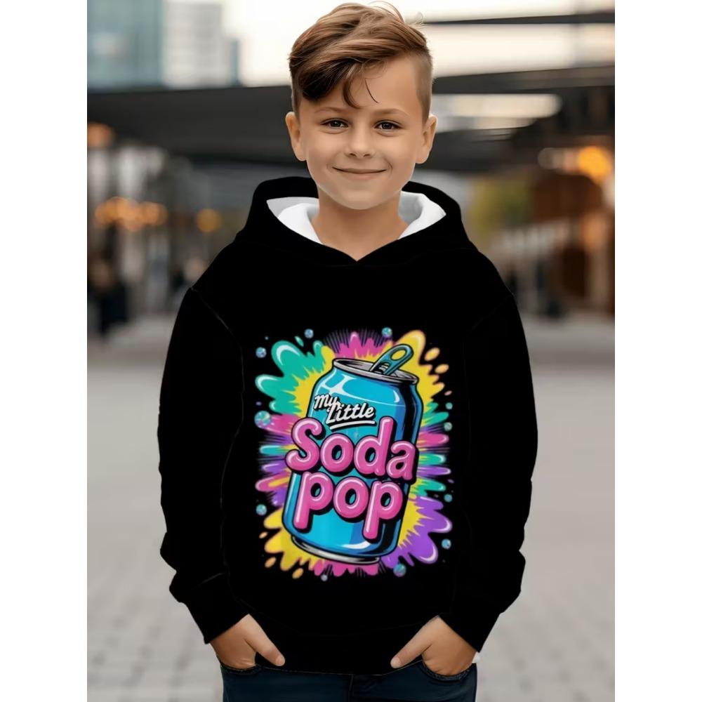 My Little Soda Pop Dětské mikiny K-Pop Hudba Korejské Anime Mikina Hip Hop Oblečení pro kluky Dárek Roztomilé tričko Volný Dětský top