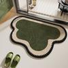 S New Eco-Friendly Vintage-Style Entrance Rug For Bathroom, Bedroom And Toilet, Water-Absorbing Foot Pad, Home Decoration