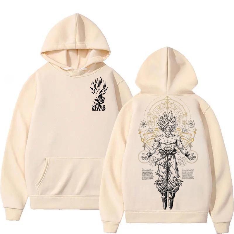 

Super Saiyan Son Goku Exclusive Design Autumn and Winter Pure Cotton Hoodie Birthday Party Gift Couple Long Sleeved Top S