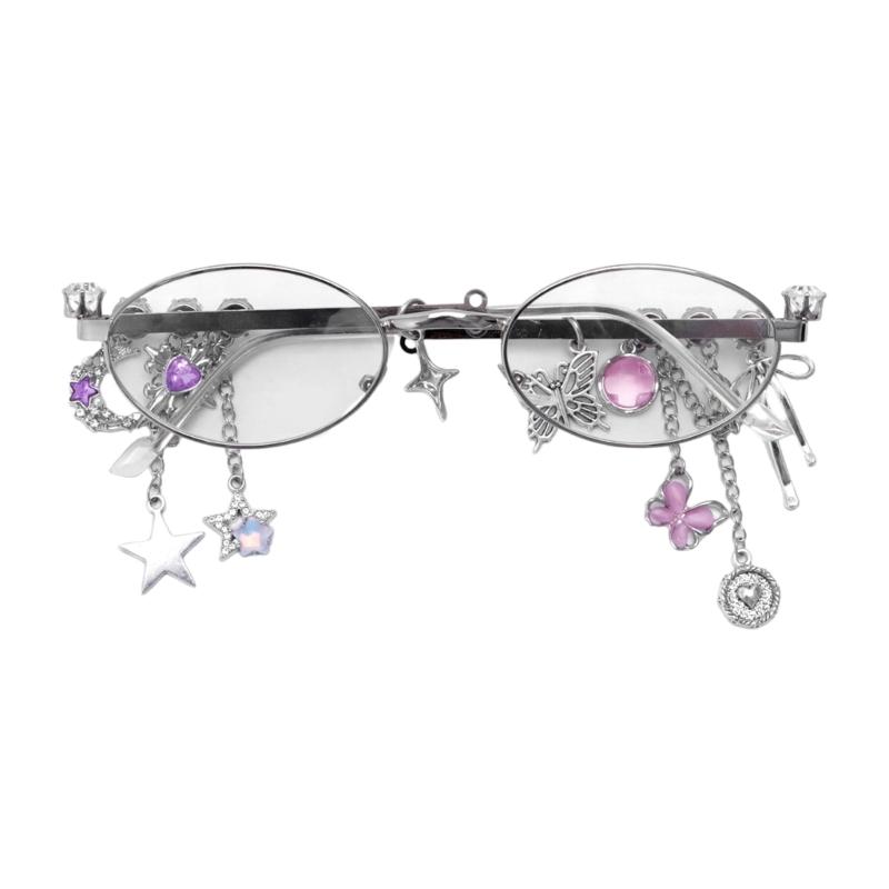 

Милые и крутые острые очки для девочки, маленькая оправа, эллиптические очки, модные очки для молодежи, женщин, для повседневной носки и вечеринок