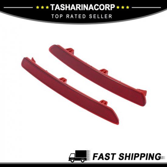 1 Pair Rear Bumper Reflector Strip Cover Left Right Side 63147400207 for BMW